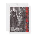 Hung Halloween Card invitations