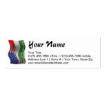 Hungarian-American Waving Flag Business Card Templates