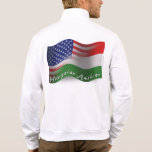Hungarian-American Waving Flag T-shirt