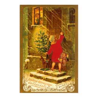 Hungarian Christmas from 1896 print