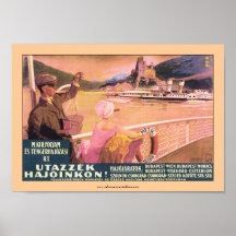 Hungarian Danube Ferry Poster