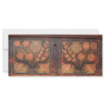 Hungarian ethnic ornament custom rack card