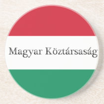 Hungarian Flag Colors Coaster