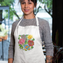 hungarian flowers aprons