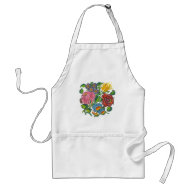 hungarian flowers aprons