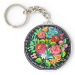 Hungarian Flowers Key Chains