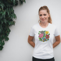 hungarian flowers t-shirts