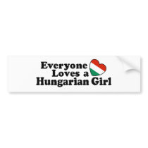 Hungarian Girl bumper stickers
