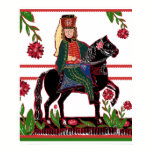 Hungarian Hussar Folk Art Cavalry Officer on Horse posters