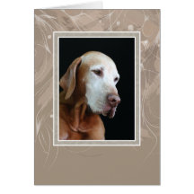 Hungarian Vizsla Blank Card 003