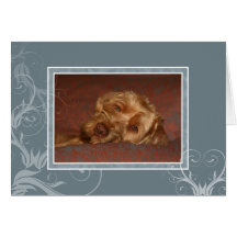 Hungarian Vizsla Blank Card 005