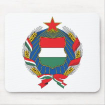 Hungary 1957 Coat Of Arms Mousepad