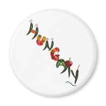 Hungary Chili Peppers magnets by chili_state Hungary Chili Peppers magnets