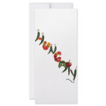 Hungary Chili Peppers Full Color Rack Card