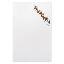 Hungary Chili Peppers Customized Stationery