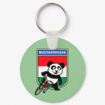 This cute cycling panda stands in front of a Hungarian flag with his bike. This original design makes a perfect gift for bicycling fanatics in Hungary. Great for everyone who loves cute pandas and biking.