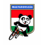 This cute cycling panda stands in front of a Hungarian flag with his bike. This original design makes a perfect gift for bicycling fanatics in Hungary. Great for everyone who loves cute pandas and biking.