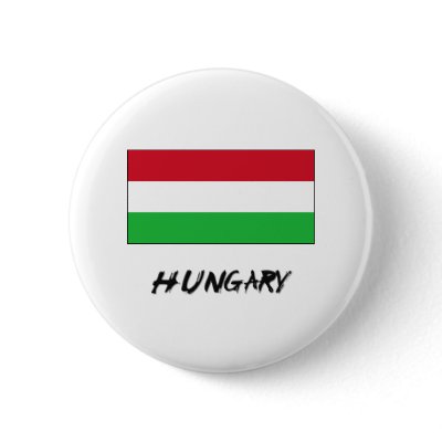 Hungary Flag Button by flagshirt