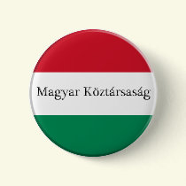 Hungary Flag Colors Button