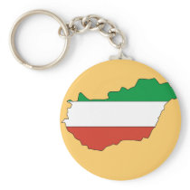 Hungary flag map keychain