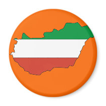 Hungary flag map magnets by FlagStore Hungary flag map magnets