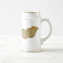Hungary Flag ~ Map Mug