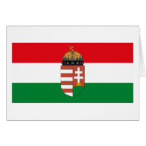 Hungary Flag w COA Greeting Card by FlagTshirts Hungary Flag w COA Greeting Card