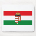 Hungary Flag w COA Mousepad