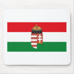 Hungary Flag w COA Mousepad