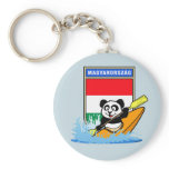 Hungary Kayaking Panda Key Chain