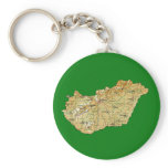 Hungary Map Keychain