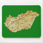 Hungary Map Mousepad