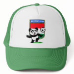 This adorable little panda is too cute! He's featured in front of a large flag from Hungary and ready to play football and score some goals. This cute design is perfect for football players and soccer fans.