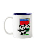This adorable little panda is too cute! He's featured in front of a large flag from Hungary and ready to play football and score some goals. This cute design is perfect for football players and soccer fans.