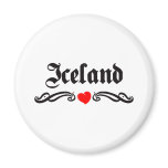 Hungary Tattoo Style Fridge Magnet