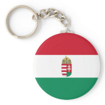 Hungary With Arms, Hungary flag Keychain