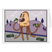 Hungry Bot - Greeting Card