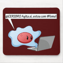 Hungry cell (Red) Mouse Pads