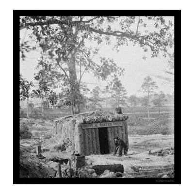 Hungry Customer at the Fruit & Oyster House 1864 Print by lc_civilwar