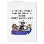 hungry enough to eat a horse cards