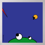 hungry frog - stork attack posters
