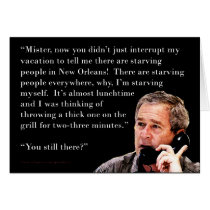 Hungry George W. Bush cards