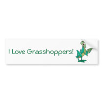 Hungry Grasshopper bumper stickers