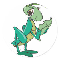 Hungry Grasshopper stickers by Wildlifeshoppe Hungry Grasshopper stickers