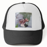 Hungry Hippo Mouth Photo Trucker Hats