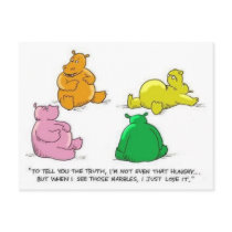 Hungry Hippos! - Postcard by nightmare7darkangel Hungry Hippos! - Postcard