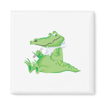 hungry hungry alligator refrigerator magnet