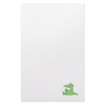 hungry hungry alligator customized stationery