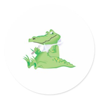 hungry hungry alligator sticker