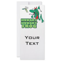 hungry hungry froggy frog animal cartoon rack card